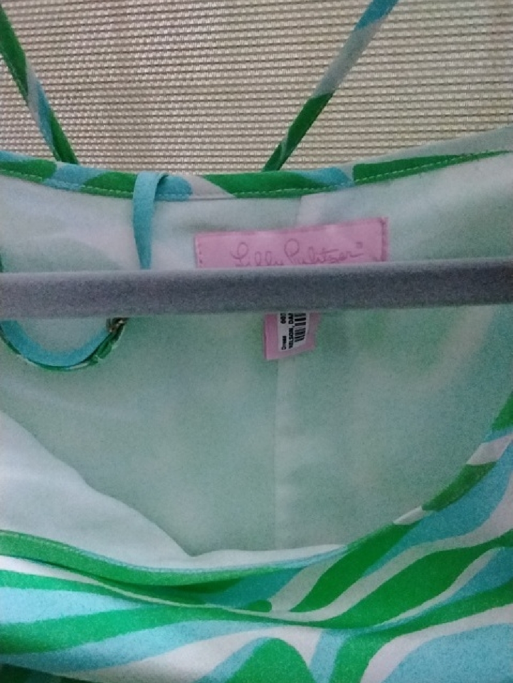 Lilly Pulitzer Aqua, Mint & Green Spaghetti Strap Dress